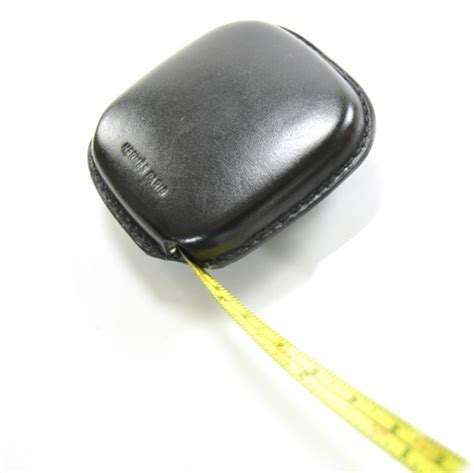 hermes measuring tape|HERMES Leather Measuring Tape Black 21534 .